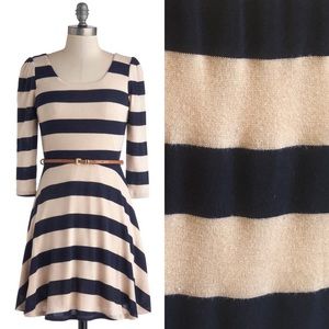 Modcloth Sunday Funday Dress in Navy